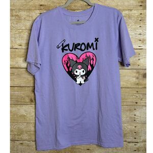 KUROMI SANRIO KAWAII NAUGHTY CASUAL EVERYDAY COTTON CREWNECK T-SHIRT SIZE LARGE